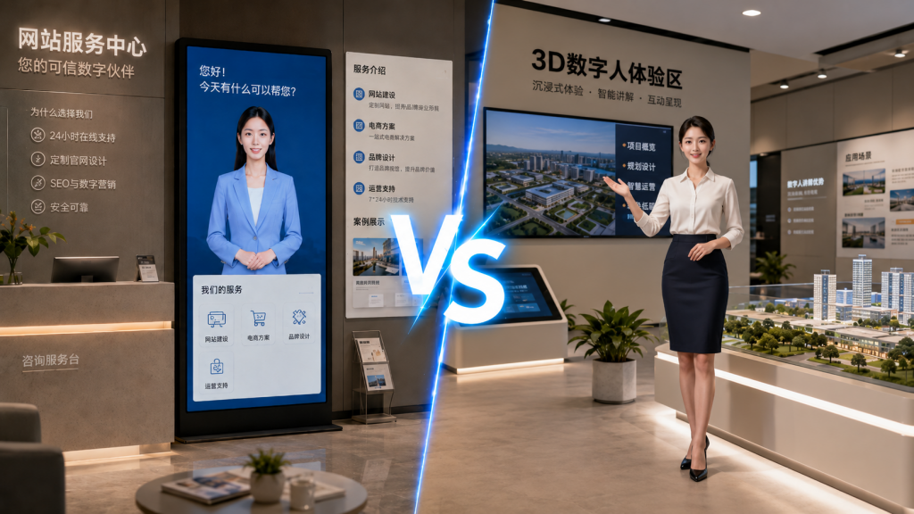 2D数字人和3D数字人的区别